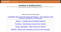 Desktop Screenshot of feedfury.com